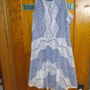 Dina Be Large Blue Dress